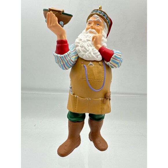 Hallmark Keepsake Collector Club Ornament Set Santa Elf Snowman 1999 Vintage - Picture 2 of 16